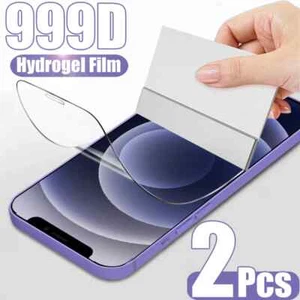 2x Hydrogel TPU Screen Protector For iPhone 14 13 12 11 Pro XS Max XR 8 7 Plus - Picture 1 of 14