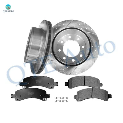 6 rotores de freno traseros perforados 330 mm-pastilla de freno para Chevrolet Express 3500 2005-2017 Foto 1 de 4