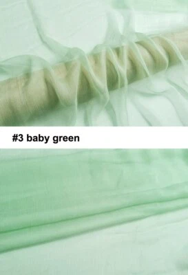 1 ярд X 1,3 метра шелковая шифоновая крепированная марлевая гофрированная жоржетта шелковица - Изображение 1 из 4