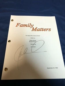 JALEEL WHITE SIGNED AUTOGRAPHED FAMILY MATTERS FULL PILOT EPISODE SCRIPT PROOF - Bild 1 von 3