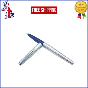 VINTAGE PARKER 45 FOUNTAIN PEN IN GRAY SHIELD STEEL MEDIUM NIB MADE IN ENGLAND - Picture 1 of 13