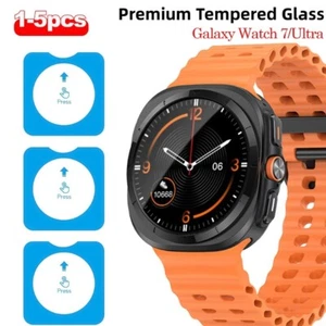 Tempered Glass Full Cover Protective Case for Galaxy Watch 7 40/44mm Ultra 47mm - Picture 1 of 11