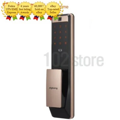 Cerradura de puerta digital Samsung Zigbang SHP-DP960 Plus Push Pull con etiqueta RF - seguimiento Foto 1 de 4