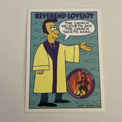 1994 Skybox The Simpsons Series II Characters Reverend Lovejoy Card #S13 - Image 1 of 2