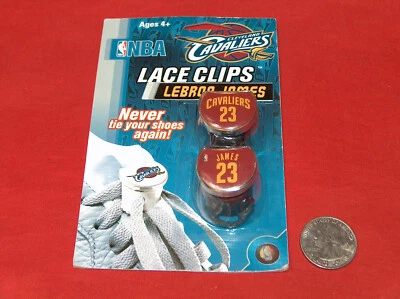 NUEVO 2012 Lebron James Cleveland Cavaliers #23 Road Jersey Zapato Encaje Clips NBA Foto 1 de 2