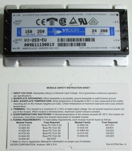 Vicor VI-253-EU 100V-200V IN DC-DC CONVERTER 24V 200W OUT - Picture 1 of 2