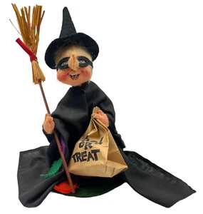 Annalee 1990 Vintage Halloween Trick or Treat Witch Approximately 10" - Picture 1 of 12