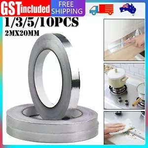 1-10X Aluminium Foil Adhesive Sealing Tape Heating Duct Silver Repair WaterProof - Picture 1 of 12