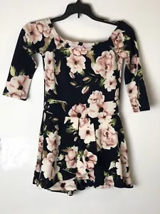 AGACI womens SMALL S Women’s Blue/Pink Floral  Mini Dress - Picture 1 of 7