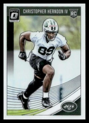 2018 Donruss Optic #134 Christopher Herndon IV Rookie New York Jets - Image 1 of 2
