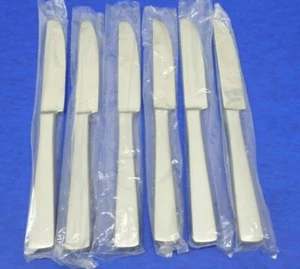 6 WMF Cromargan ROYAL FROSTED Wide Handle 18/10 Stainless Flatware DINNER KNIVES - Picture 1 of 8