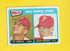 1965 Topps Philadelphia Phillies ROOKIE STARS #107 Pat Corrales Shockley VG-