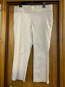Rafaella Comfort Pull On Capri Pants Size 14, Light Beige - Picture 1 of 5