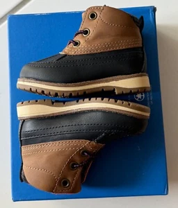Toddler Dennis Duck Boots Max + Jake Black/Tan Toddler size 5M - Picture 1 of 7