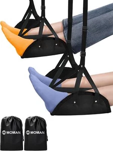 Confezione 1/2 Poggiapiedi Uomo Aereo Realizzato Con Memory Foam Poggiapiedi Portatile Viaggio - Foto 1 di 16