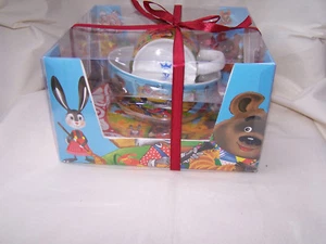 Kindergeschirr aus Porzellan - 3er Set *Hase und Bär* im Geschenkkarton - Bild 1 von 4