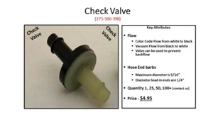 Check Valve (275-500-398) - Picture 1 of 9