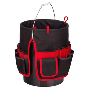 Bucket Tool Organizer Bag Garden Multi Pockets Assorted Storage Work Home - Picture 1 of 8