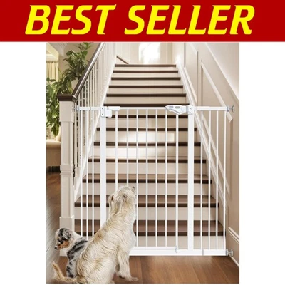 Puerta montada a presión para bebés y perros de 36" - operación con una mano, función de cierre automático Foto 1 de 4