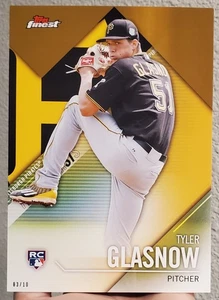 TYLER GLASNOW 2017 Topps Finest First Moment JUMBO RC GOLD 5x7 #/10 PIRATES - Picture 1 of 1