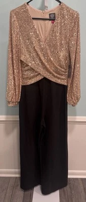 Mono Vince Camuto Metálico Dos Tonos Talla 6 (NUEVO SIN ETIQUETAS) Foto 1 de 3