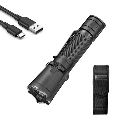Klarus XT11GT Pro 3300 Lumens Tactical Flashlight USB C Rechargeable 1345ft Beam - Image 1 of 4