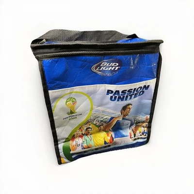 Copa Mundial de la FIFA Brasil 2014 Bud Light paquete de 6 enfriadores con bolsillo 10x6x10 pulgadas Foto 1 de 4