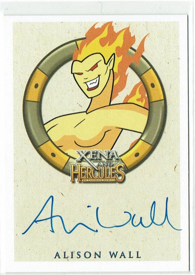 Xena & Hercules Animated Adventures Autograph Card Alison Wall as Mnemosyne Auto - Image 1 of 1