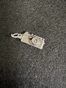 Sterling Silver .925 Camera 35mm Charm - 3D Camera Pendant Photographer - Picture 1 of 5