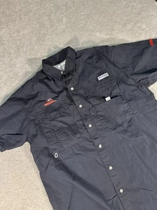 Camisa Georgia Bulldogs Para Hombres Mediana Negra Columbia PFG Elastizada Flexible Pesca UGA - Imagen 1 de 11