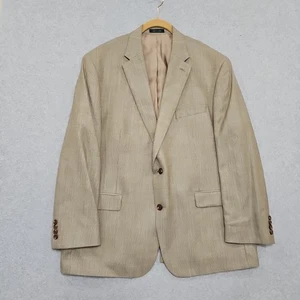 Lauren Ralph Lauren Herren Sportmantel Blazer Sakko Gr. 48R Beige Braun Seide Wolle - Bild 1 von 12