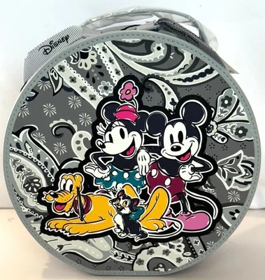 Vera Bradley Disney MICKEY MOUSE PICCADILLY PAISLEY Caprichoso Estuche Cosmético Bolso NUEVO Foto 1 de 4