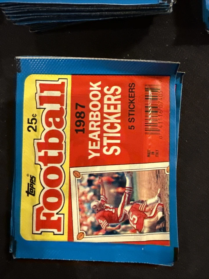 1987 TOPPS Football Yearbook Stickers - $1.50 per pack - Image 1 of 3