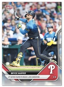 Tarjeta 2025 Topps NOW Bryce Harper # 187 Philadelphia Phillies - Imagen 1 de 2