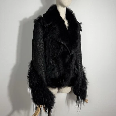 Christian Dior Galliano пальто осени 2006 Sz 38 вид 4 взлетно-посадочной полосы задокументировано - Изображение 1 из 4