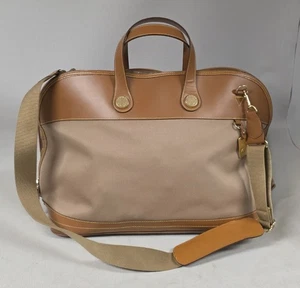 Vintage Dooney and Bourke Weekender Bag Duffel Brown / Beige - Picture 1 of 9