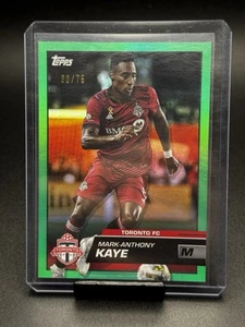 2023 Topps MLS Flagship Mark-Anthony Kaye Green Foil /75 Toronto FC #165 Canada - Picture 1 of 2