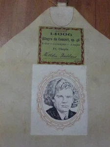 PIANOLAROLL HUPFELD 73 NOTE CHOPIN ALLEGRO DE CONCERT Op46 P/B WILLHELM BACKHAUS - Picture 1 of 3
