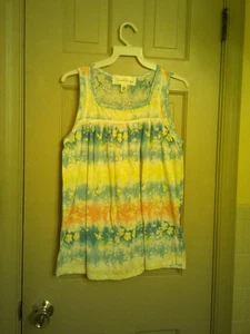 Ladies French Laundry Brand Top, Size S. Sleeveless. Square Neck, multicolored. - Picture 1 of 2