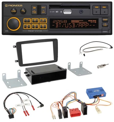 Pioneer DAB Lenkrad USB Bluetooth Autoradio für Mercedes CLK A209 2003-2004 - Bild 1 von 4