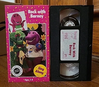 Barney & Friends Rock With Barney VHS 1990 Video Tape Sing Along Lyons Group - Image 1 of 4