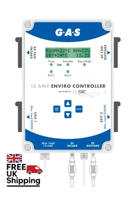 GAS Enviro Controller V2 – Controls AC & EC Fans Control Temperature & Humidity - Image 1 of 3