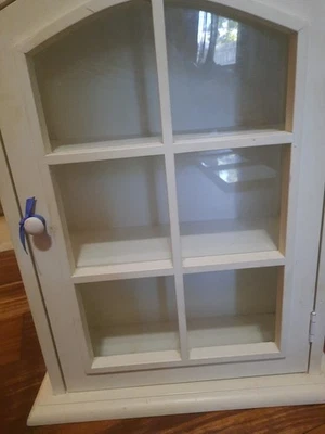 Armario de pared vintage para baratijas, expositor de cristal, decoración del hogar Foto 1 de 4