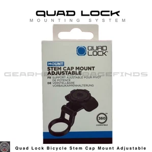 QUAD LOCK BICYCLE STEM CAP MOUNT ADJUSTABLE Road, MTB, Gravel Phone Holder - Picture 1 of 5
