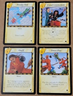 Harry Potter TCG Lot 4 Penalty Shot Power Play Biased Commentary Ouch Quidditch - Image 1 of 4