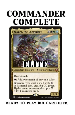 Zaxara, the Exemplary ELITE Hydra Tribal X-SpellsMagic MTG Custom Commander Deck - Image 1 of 2