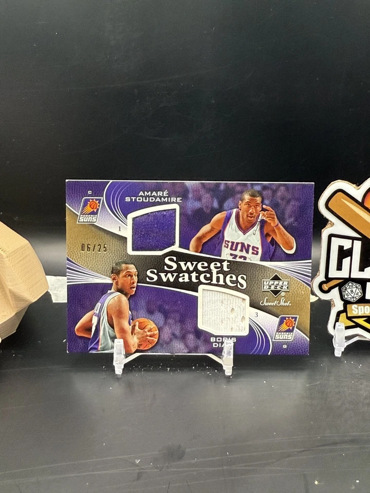 Двойные нашивки Amare Stoudmire Boris Diaw 2006-07 Sweet Shot /25 Suns (CBR) - Изображение 1 из 2