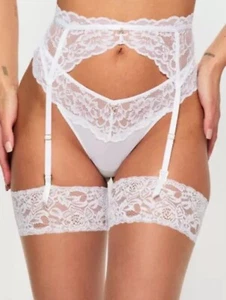 Ann Summers Sexy Lace Suspender Belt White sizes XS ~ 2XL - Picture 1 of 6