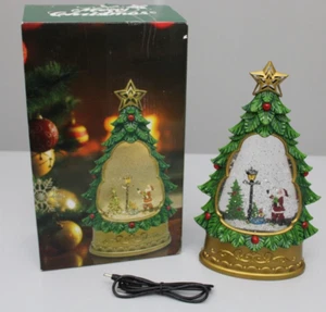 Weihnachten Schneekugel Wasser Laterne Nachtlicht Weihnachtsbaum Musik Box - Bild 1 von 3