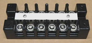 New Marathon 1606DJSV Heavy Duty Barrier Terminal Block, 6 Pole 600V AC/DC 75A - Picture 1 of 4